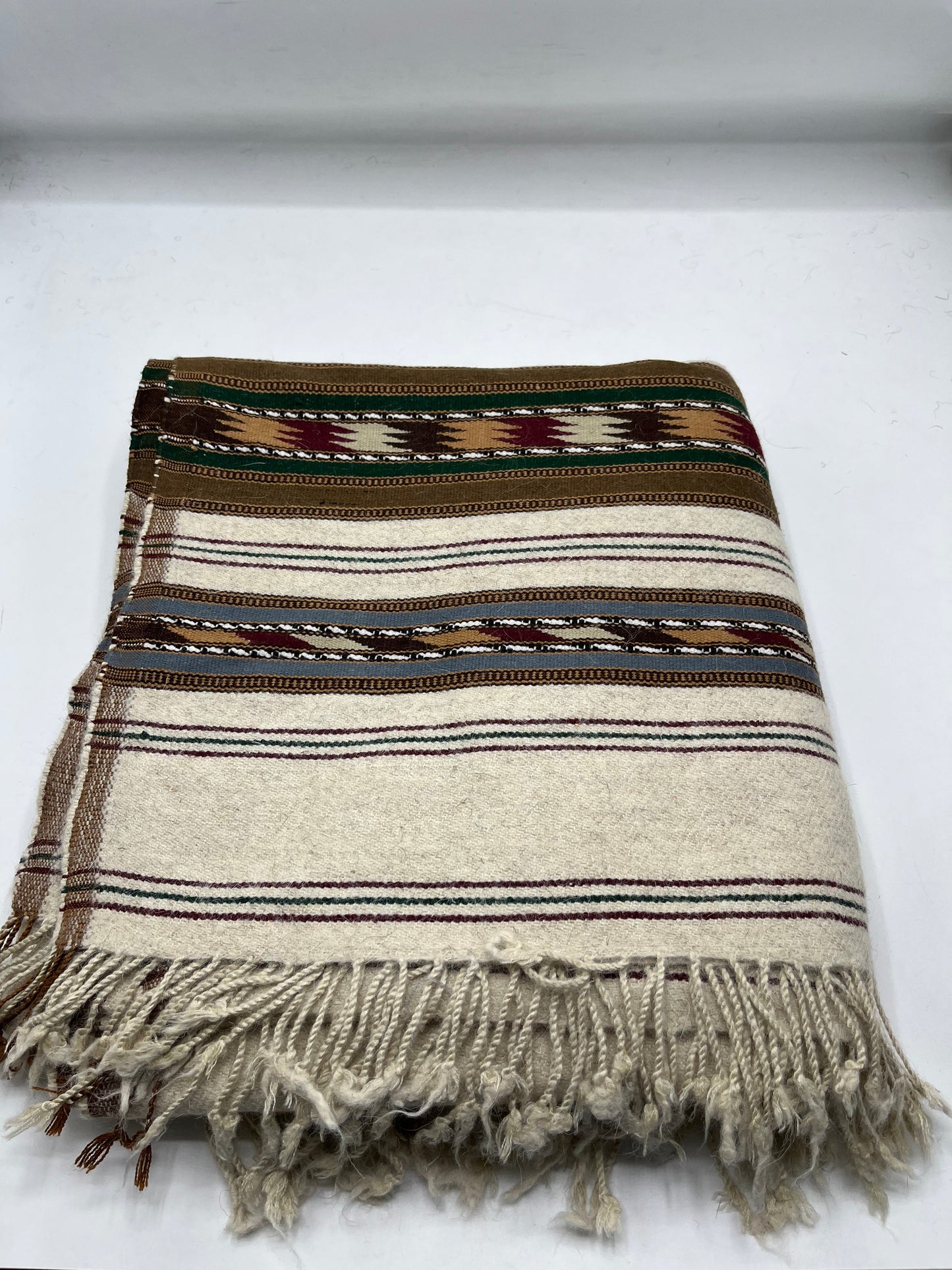 Handmade Swati Shari (cream fine)