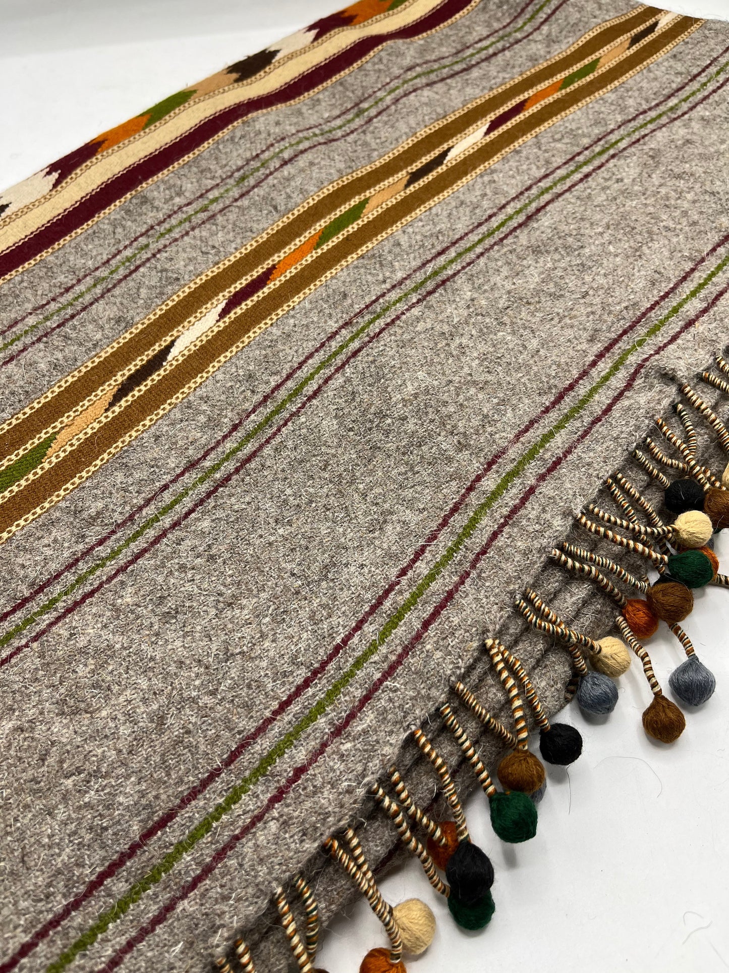 Swati Sharri Shawl (grey wool)