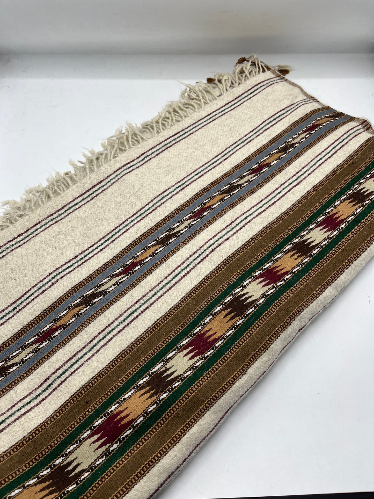 Handmade Swati Shari (cream fine)