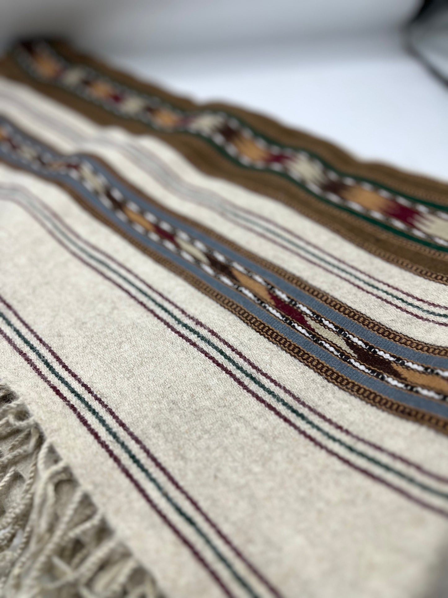 Handmade Swati Shari (cream fine)