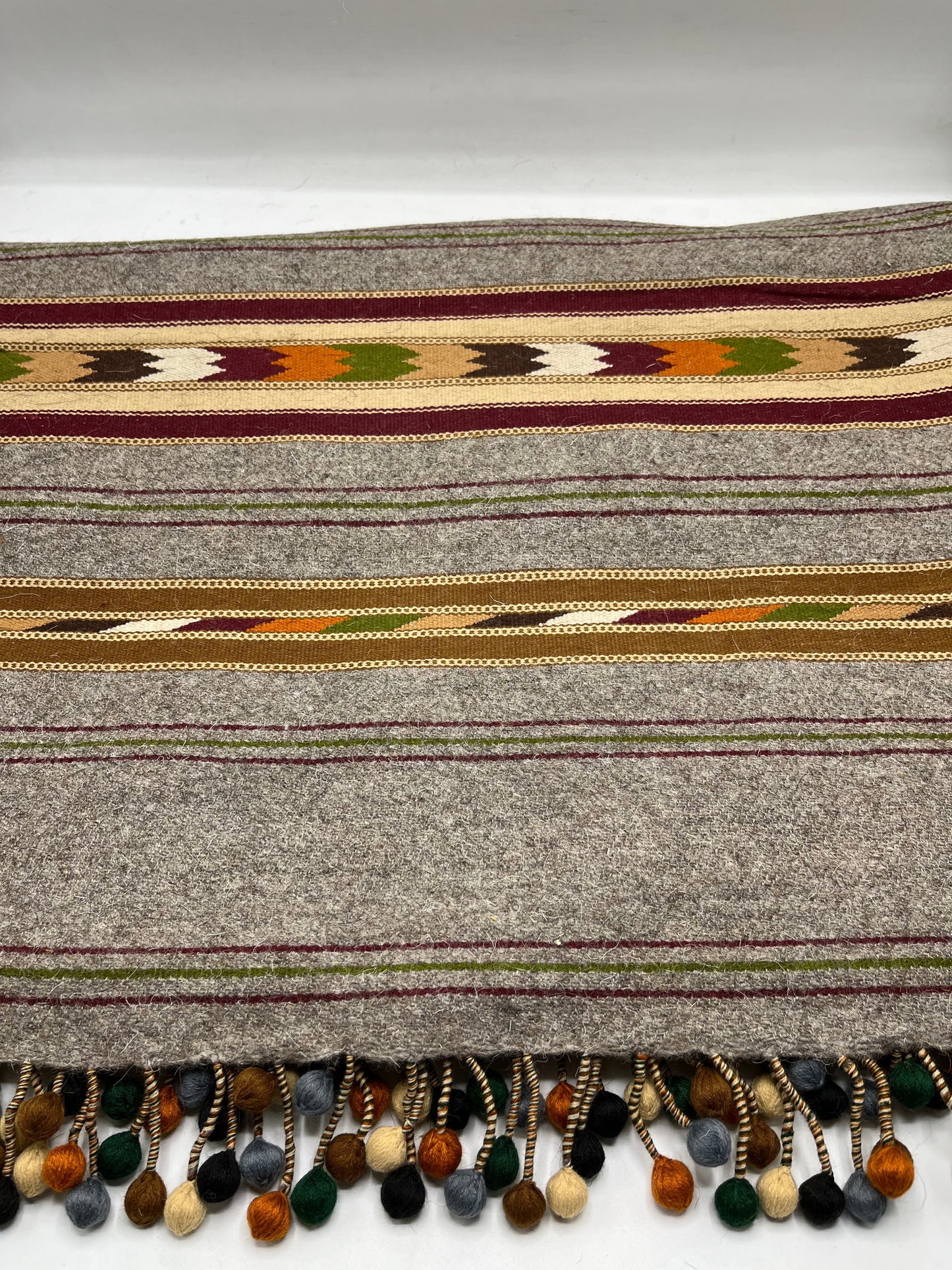 Swati Sharri Shawl (grey wool)